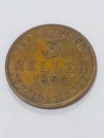 3 Heller 1866 Duitsland, Postzegels en Munten, Penningen en Medailles, Ophalen of Verzenden