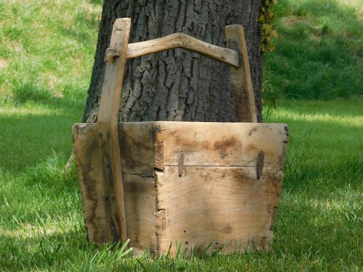 Jardinière vintage, 58 cm, bois dur colonial, Jardin & Terrasse, Bacs à fleurs & Jardinières, Bois, Intérieur, Balcon, Jardin