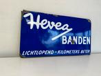 Hevea Banden emaille reclamebord, Antiek en Kunst, Ophalen of Verzenden