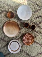 Set van servies in bruine tinten HK LIVING, Ophalen, Zo goed als nieuw