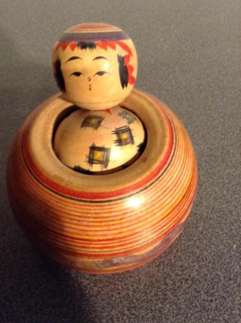 Kokeshi - Traditionele Japanse houten pop / 18, Antiquités & Art, Antiquités | Jouets, Enlèvement ou Envoi