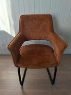 3 Velvet eetkamerstoelen oranje/bruin, Huis en Inrichting, Stoelen, Ophalen, Zo goed als nieuw, Bruin