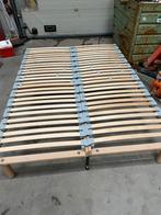 Bed 140 cm, Ophalen, Gebruikt, Beige, Tweepersoons