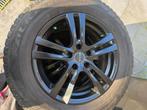 Pneus hiver sur jantes alu noires, Autos : Pièces & Accessoires, Pneus & Jantes, Pneus hiver, Enlèvement, Utilisé, Autre