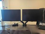dual 23inch philips IPS monitors op arm, Ophalen, Philips, DisplayPort, Full HD