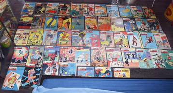Lot 51 tijdschriften tintin Kuifje 1950 stripboeken beschikbaar voor biedingen