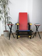 Prachtige Red and blue stoel, Antiek en Kunst, Ophalen
