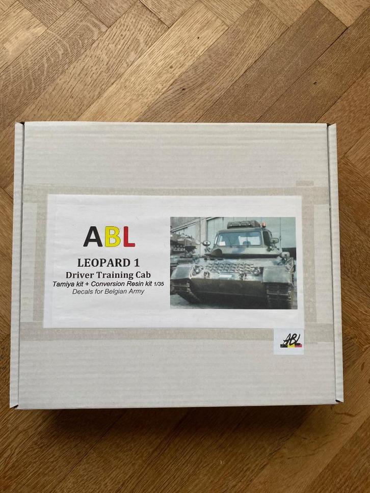 LEOPARD 1 - OPLEIDING DRIVER TRAINING CAB - BELGISCH LEGER, Hobby en Vrije tijd, Modelbouw | Auto's en Voertuigen, Nieuw, Tank