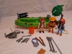 Playmobil Rubberboot Met Stropers (3042) jaar 1999, Ophalen, Zo goed als nieuw, Complete set