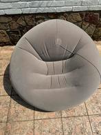 Nieuwe opblaasbare zitzak, Ophalen of Verzenden, Zo goed als nieuw, Grijs, Zitzak