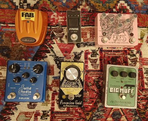 Lot de pédales guitare, Musique & Instruments, Effets, Comme neuf, Chorus, Delay ou Écho, Distortion, Overdrive ou Fuzz, Autres types