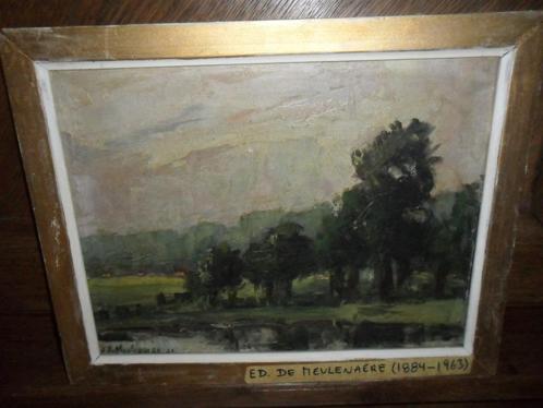 Huile sur panneau d'Edmond De Meulenaere (Bruxelles, 1884 -, Antiquités & Art, Art | Peinture | Classique, Enlèvement ou Envoi