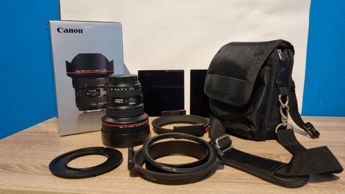 Canon EF 11-24mm f/4.0L USM met nd filters, Audio, Tv en Foto, Foto | Lenzen en Objectieven, Zo goed als nieuw, Ophalen of Verzenden