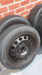 4 winterbanden op stalen velgen, Auto-onderdelen, Banden en Velgen, Ophalen, Winterbanden, Velg(en)
