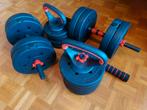 Verstelbare set dumbbells en kettlebells tot 39 kg in totaal, Sport en Fitness, Fitnessmaterialen, Ophalen, Zo goed als nieuw