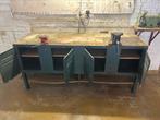 Werkbank met bankschroeven, Doe-het-zelf en Bouw, Ophalen, Gebruikt, 170 cm of meer, Bankschroef