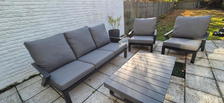 salon jardin de la marque BRISTOL presque jamais servi, Tuin en Terras, Tuinsets en Loungesets, Aluminium, 3 zitplaatsen, Ophalen