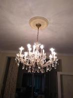 Hangluster met 2 muurlampen, Ophalen