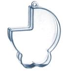 Plexi Doosje Wiegje 8 cm (59 stuks), Ophalen of Verzenden, Nieuw, Kraamcadeau