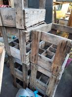 7 x houten bierbak vintage, Ophalen, Gebruikt