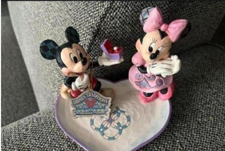 Disney traditions Jim Shore Mickey & minnie, Collections, Statues & Figurines, Neuf, Fantasy, Enlèvement