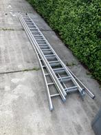 Dakwerkers ladder 11m, Doe-het-zelf en Bouw, Ladders en Trappen, Ladder, Zo goed als nieuw, 4 meter of meer, Ophalen
