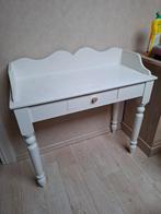 Wit tafeltje, Huis en Inrichting, Ophalen of Verzenden, Gebruikt, Rechthoekig, Landelijk