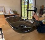 Ikea opbouw lavabo met zwarte drukknop en afvoer en kraan, Ophalen of Verzenden, Kraan