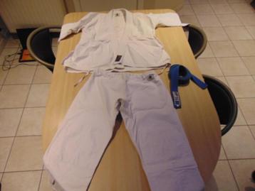 Jiujitsu of karate kimono en andere toebehoren en 8 gordels beschikbaar voor biedingen