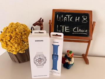 Samsung Galaxy Watch 8 Classic 46mm LTE (Wit) Zgan! beschikbaar voor biedingen
