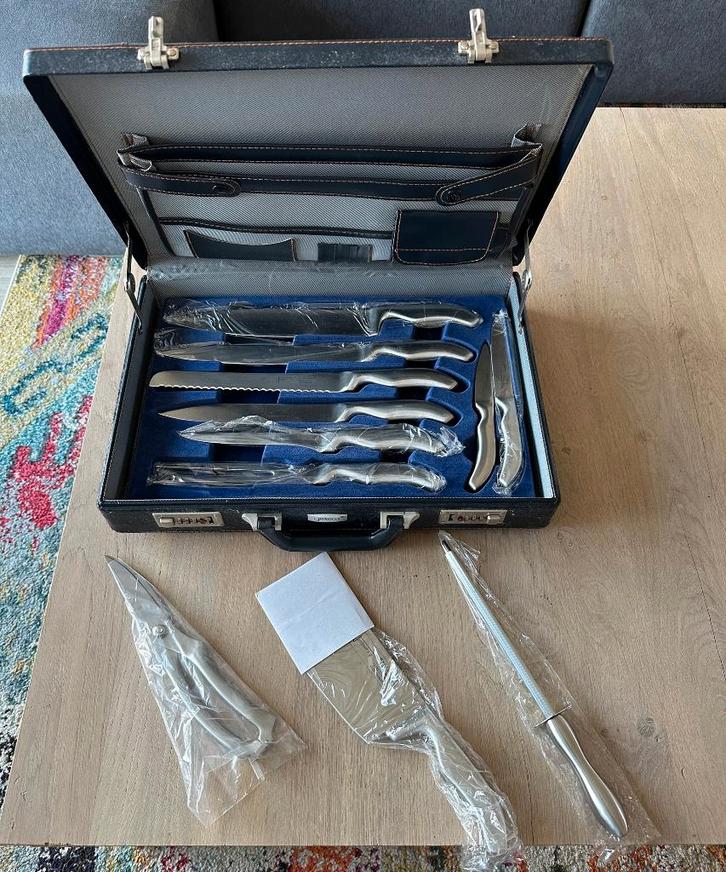 Exclusieve ongebruikte messenset Fischner s.g., Huis en Inrichting, Keuken | Keukenbenodigdheden, Nieuw, Ophalen