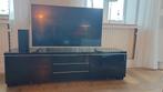 TV meubel 180 cm zwart hoogglans, 150 tot 200 cm, Overige materialen, Minder dan 100 cm, 25 tot 50 cm