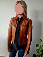 Veste en cuir DKNY Jeans - cognac - taille XS - excellent ét, Enlèvement ou Envoi, Comme neuf, Taille 34 (XS) ou plus petite, DKN