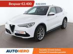 Alfa Romeo Stelvio 2.0 Turbo First Edition (bj 2017), Auto's, Alfa Romeo, Automaat, Zwart, 161 g/km, Wit