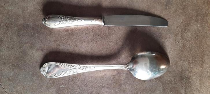 Couvert en metal argente, Antiquités & Art, Antiquités | Couverts, Enlèvement