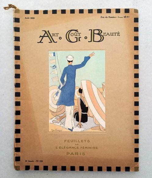 AGB Art Gout Beauté Octobre 1929 #108 Art Deco Mode, Antiquités & Art, Antiquités | Livres & Manuscrits, Enlèvement ou Envoi