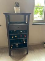 Houten Wijnkast voor 16 flessen met extra lade, Ophalen, Gebruikt, 15 tot 25 flessen, 75 cm of meer
