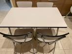 Table de cuisine avec 4 chaises assorties, Maison & Meubles, Synthétique, 50 à 100 cm, Rectangulaire, Enlèvement