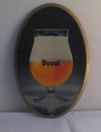 RECLAMEBORD  DUVEL  OVAAL  ( 127 ), Verzamelen, Biermerken, Ophalen, Gebruikt, Reclamebord, Plaat of Schild, Duvel
