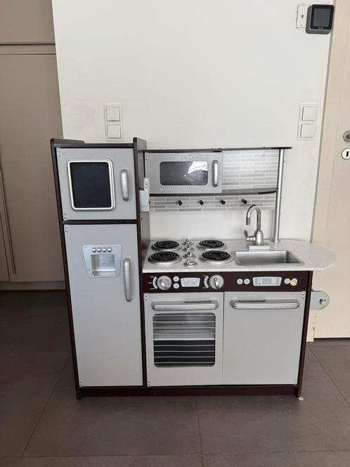 Houten speelkeuken - Grijs, Kinderen en Baby's, Speelgoed | Speelkeukens, Zo goed als nieuw, Speelkeuken, Hout, Ophalen