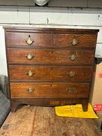Antiek eiken houten ladekastje. 90x47x90, Ophalen, Gebruikt