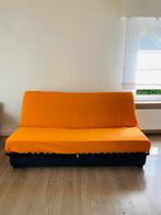 Comfortabele en compacte slaapbank (matrasbreedte 125cm), 190 cm of minder, 120 cm, Blauw, Gebruikt