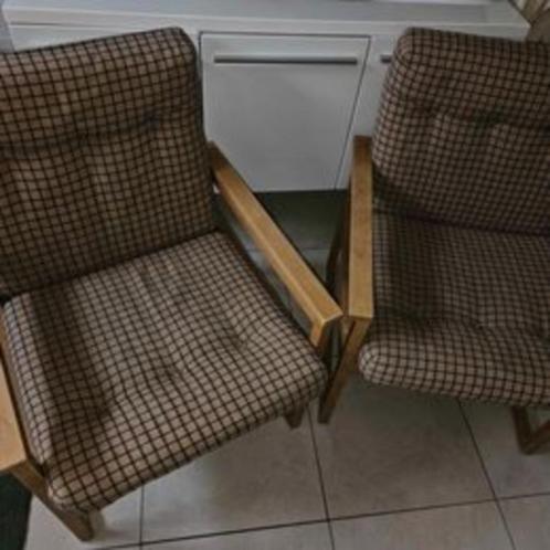 Très beaux fauteuils Schlapp möbel à saisir, Huis en Inrichting, Fauteuils, Gebruikt, Hout, Stof, Ophalen