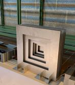 Uniek metalen kunstobject – geometrisch design, Antiek en Kunst, Ophalen