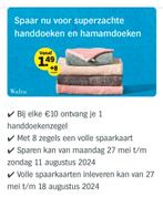 Albert Heijn spaarkaarten voor handdoeken en hamamdoeken, Ophalen