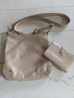 sac bandoulière Longchamp cuir et son portefeuille assorti, Bijoux, Sacs & Beauté, Autres marques, Cuir, Enlèvement ou Envoi, Beige