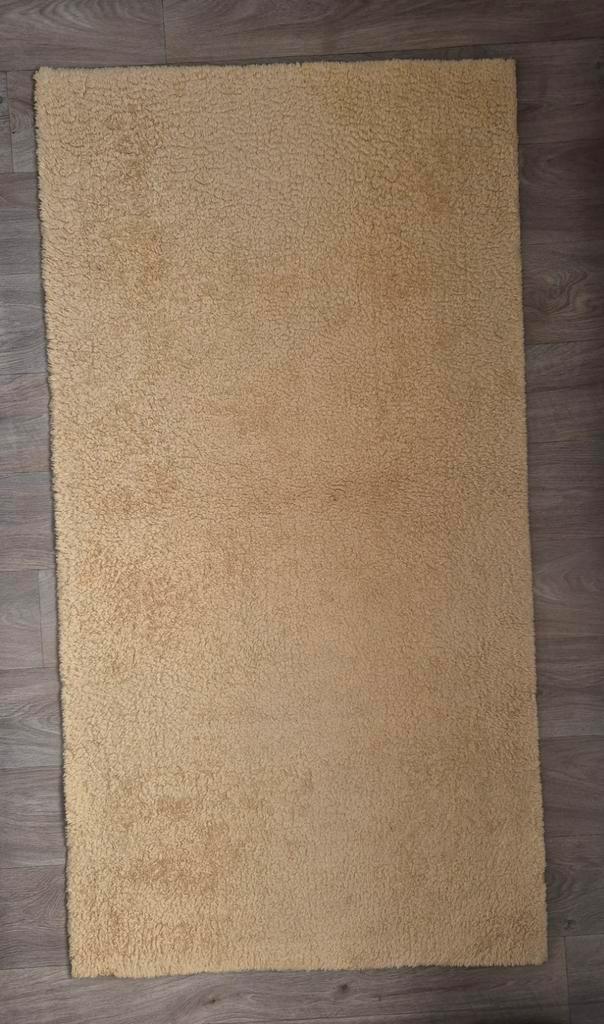 Goud/Geel hoogpolig vloerkleed Dinarsu Loft – 80x150 cm, Huis en Inrichting, Stoffering | Tapijten en Vloerkleden, 50 tot 100 cm