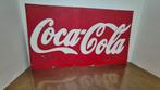 Reclamebord aluminium beschilderd Coca-Cola, Ophalen, Gebruikt, Reclamebord