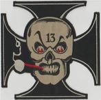 Iron Cross Skull 13 stoffen opstrijk patch embleem #9, Motoren, Verzenden, Nieuw