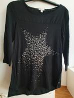 2 zwarte T-shirt bloesjes met lange mouwen, Kleding | Dames, Blouses en Tunieken, Zo goed als nieuw, Ophalen